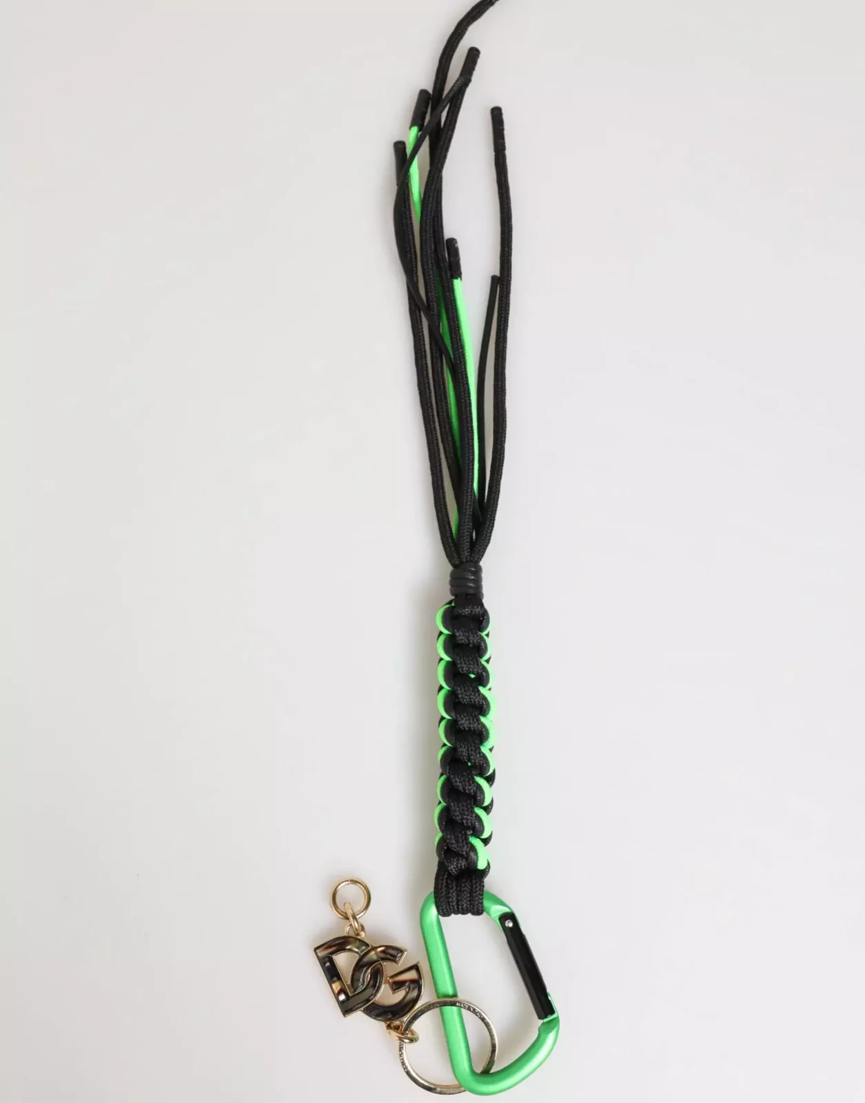Polyester Tape String DG Logo Keychain Keyring - Multicolor