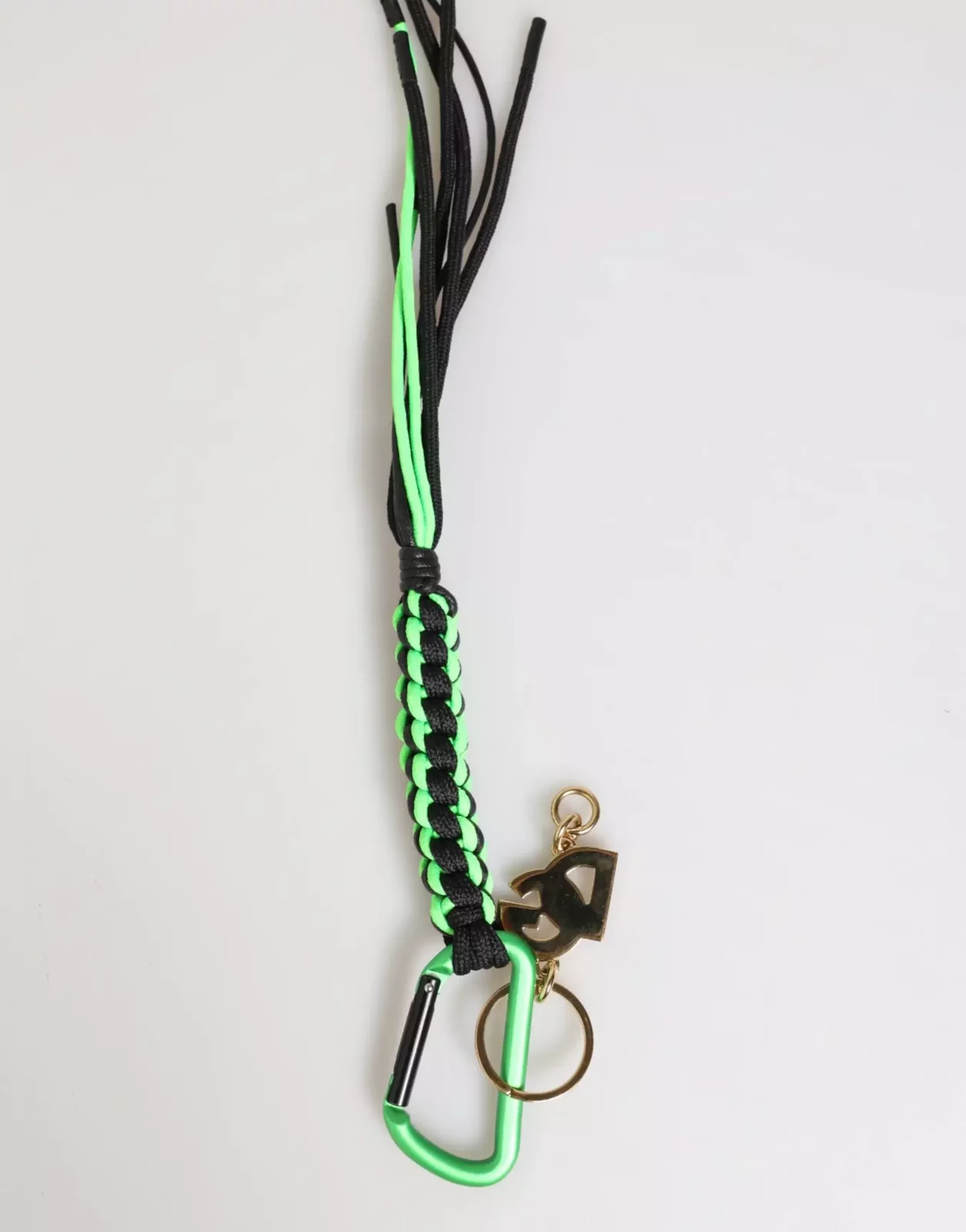Polyester Tape String DG Logo Keychain Keyring - Multicolor