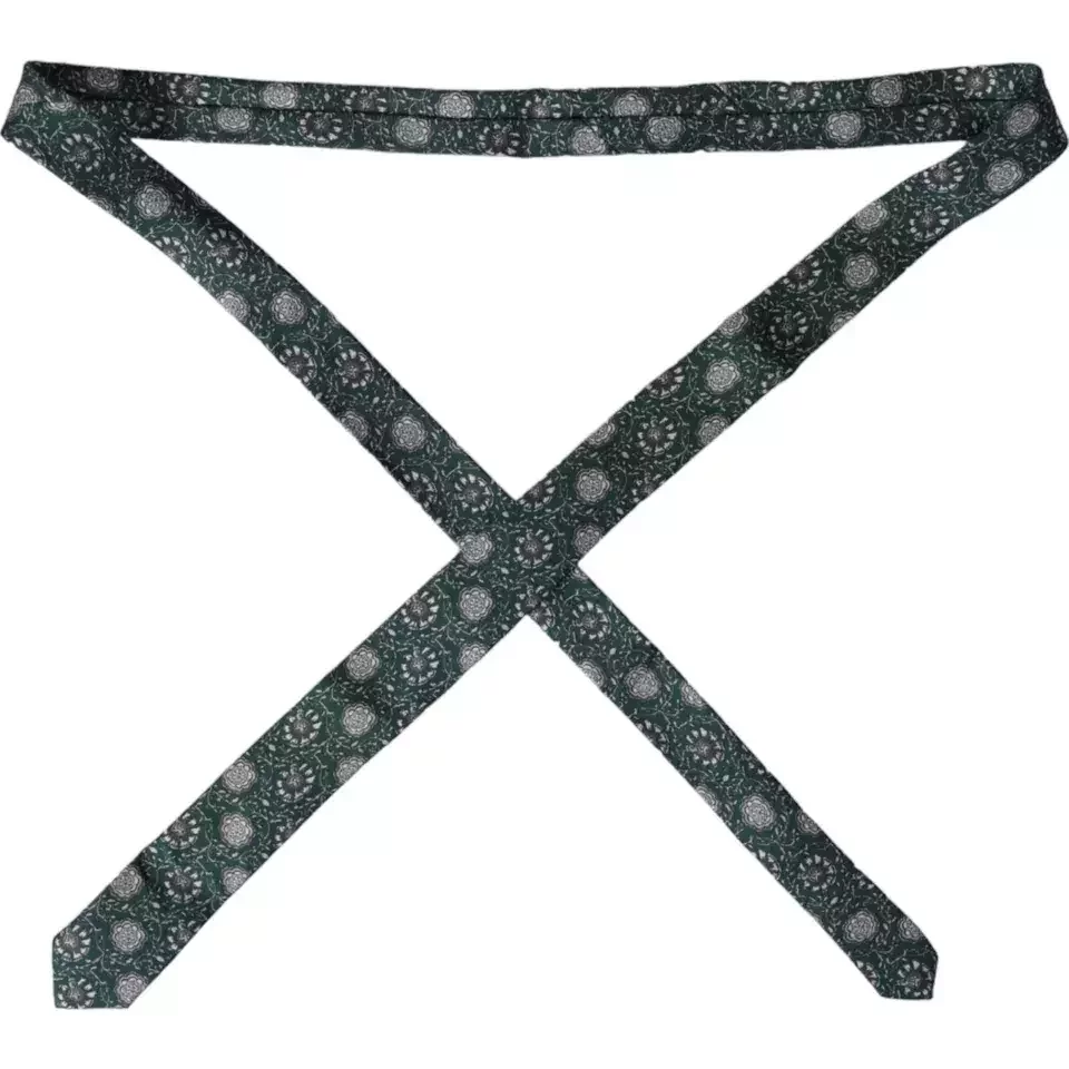 Floral Slim Tie ModelFloral - Green