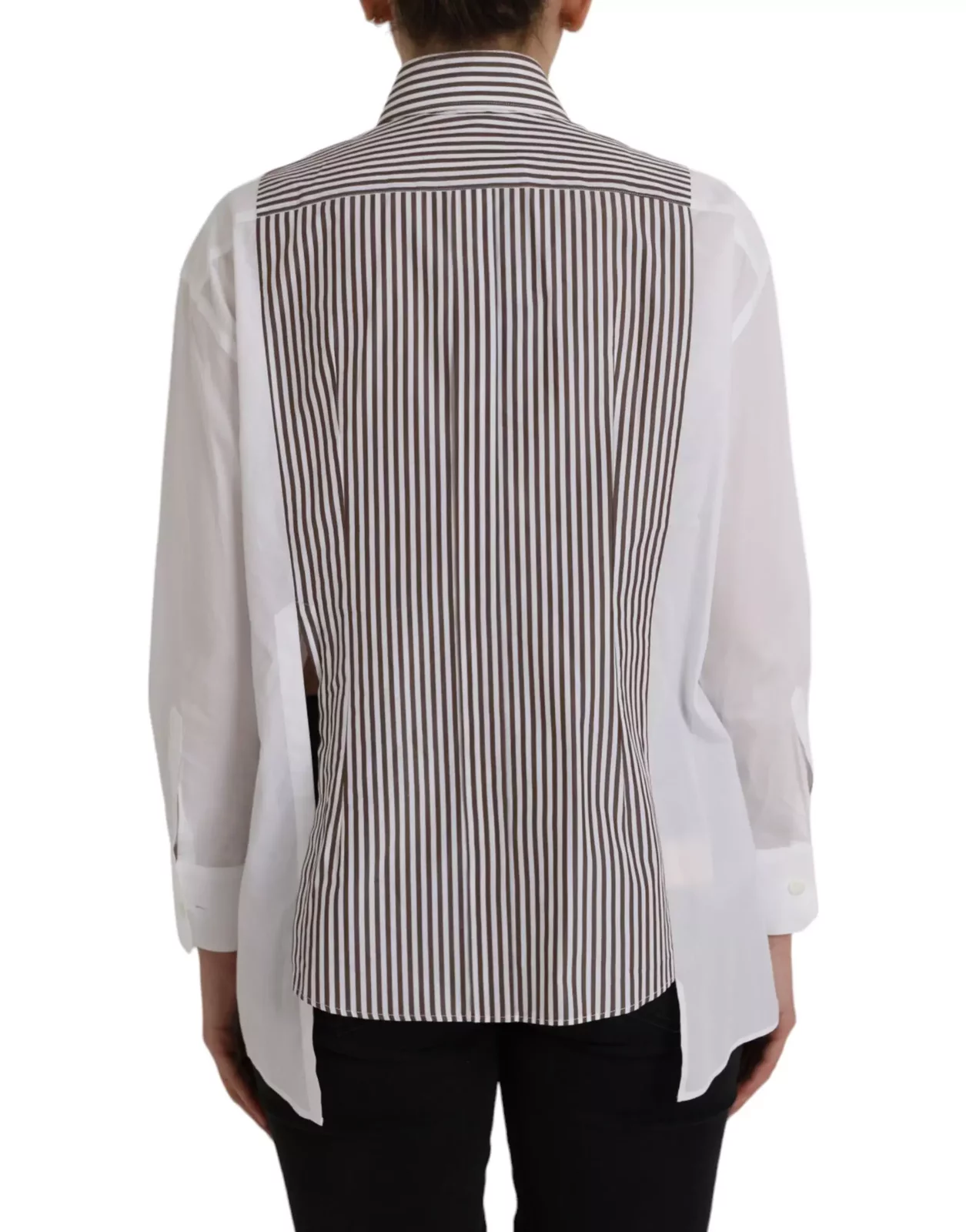 Long Sleeve Striped Shirt - White / IT36 | XS