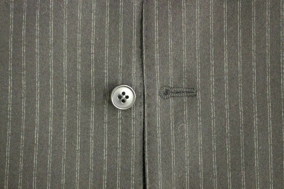 Gray Pinstripe Vest Classic Fit - Black / IT48 | M