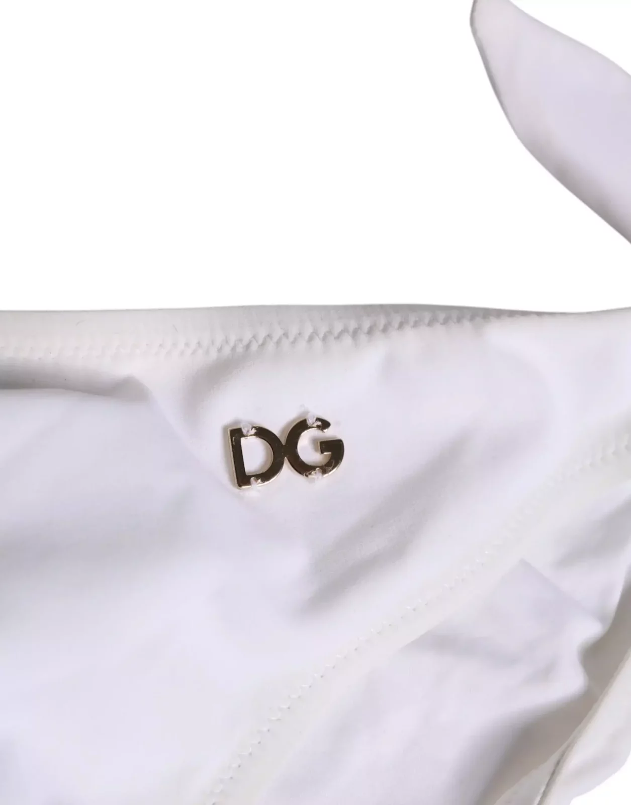 Side Tie Logo Bikini Bottom - White / IT2 | S