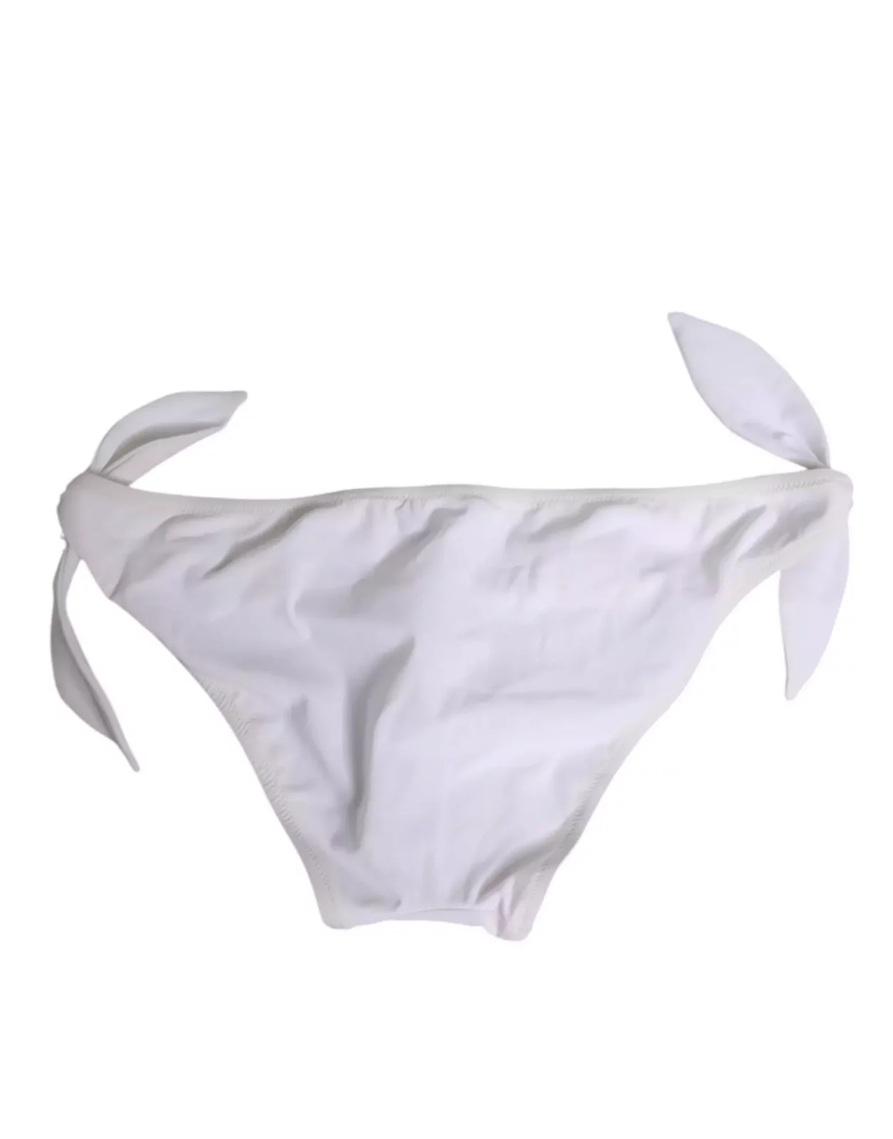 Side Tie Logo Bikini Bottom - White / IT2 | S