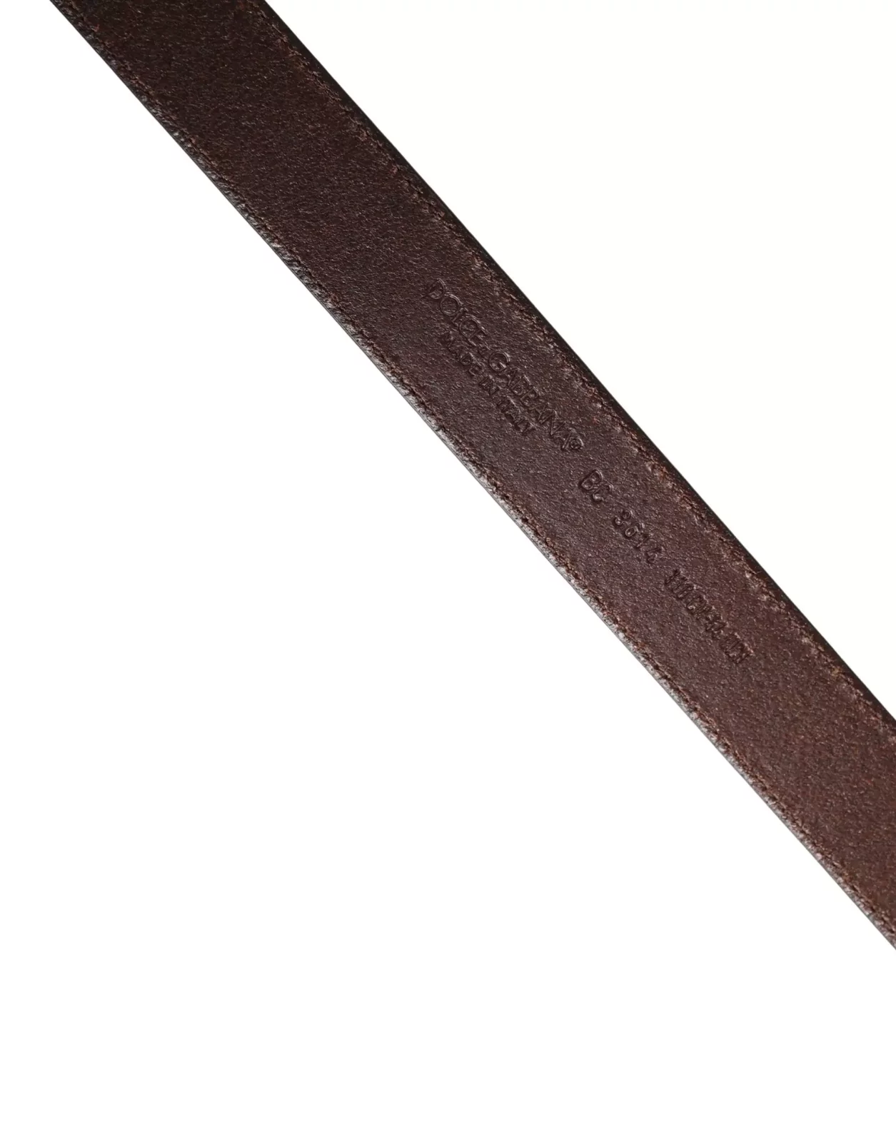 Classic Leather Belt with Metal Buckle - Brown / 110 cm / 44 Inches