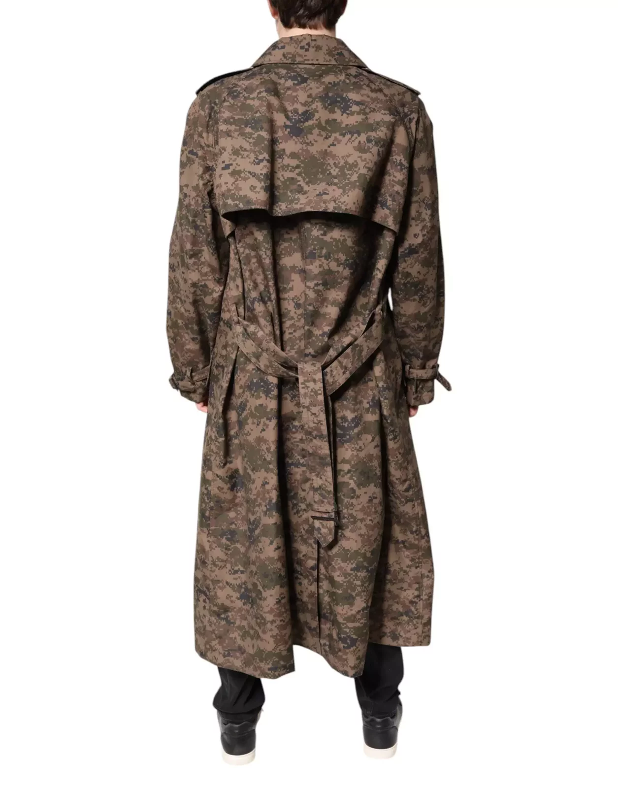 Longline Camo Trench Coat - Multicolor / IT54 | XL