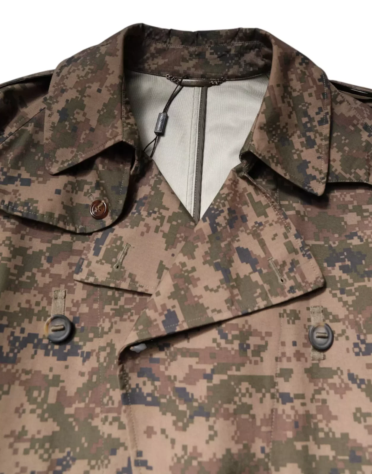 Longline Camo Trench Coat - Multicolor / IT54 | XL