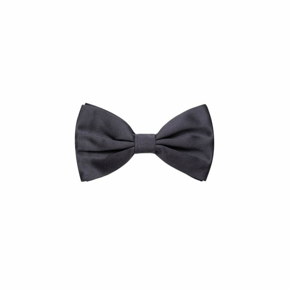 Classic Silk Bow Tie - Gray / One Size