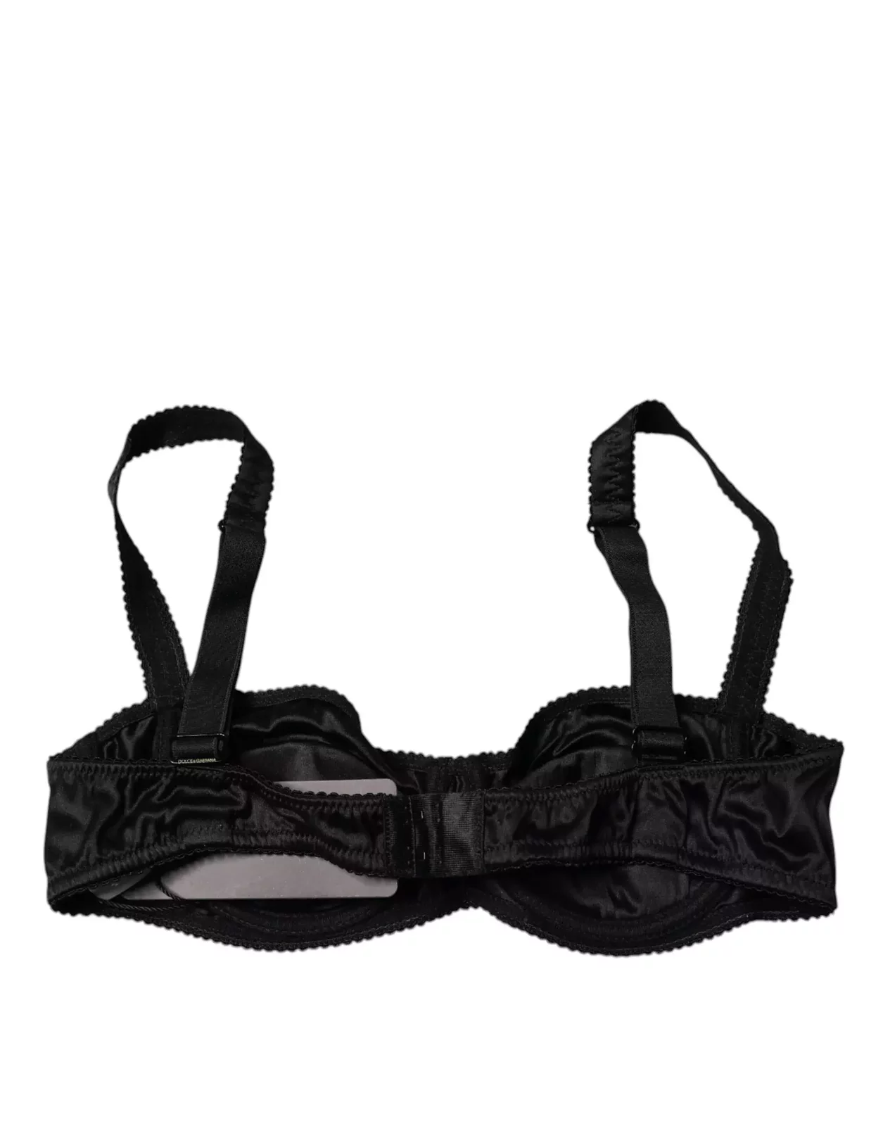 Silk Satin Underwire Bra - Black / IT2 | S