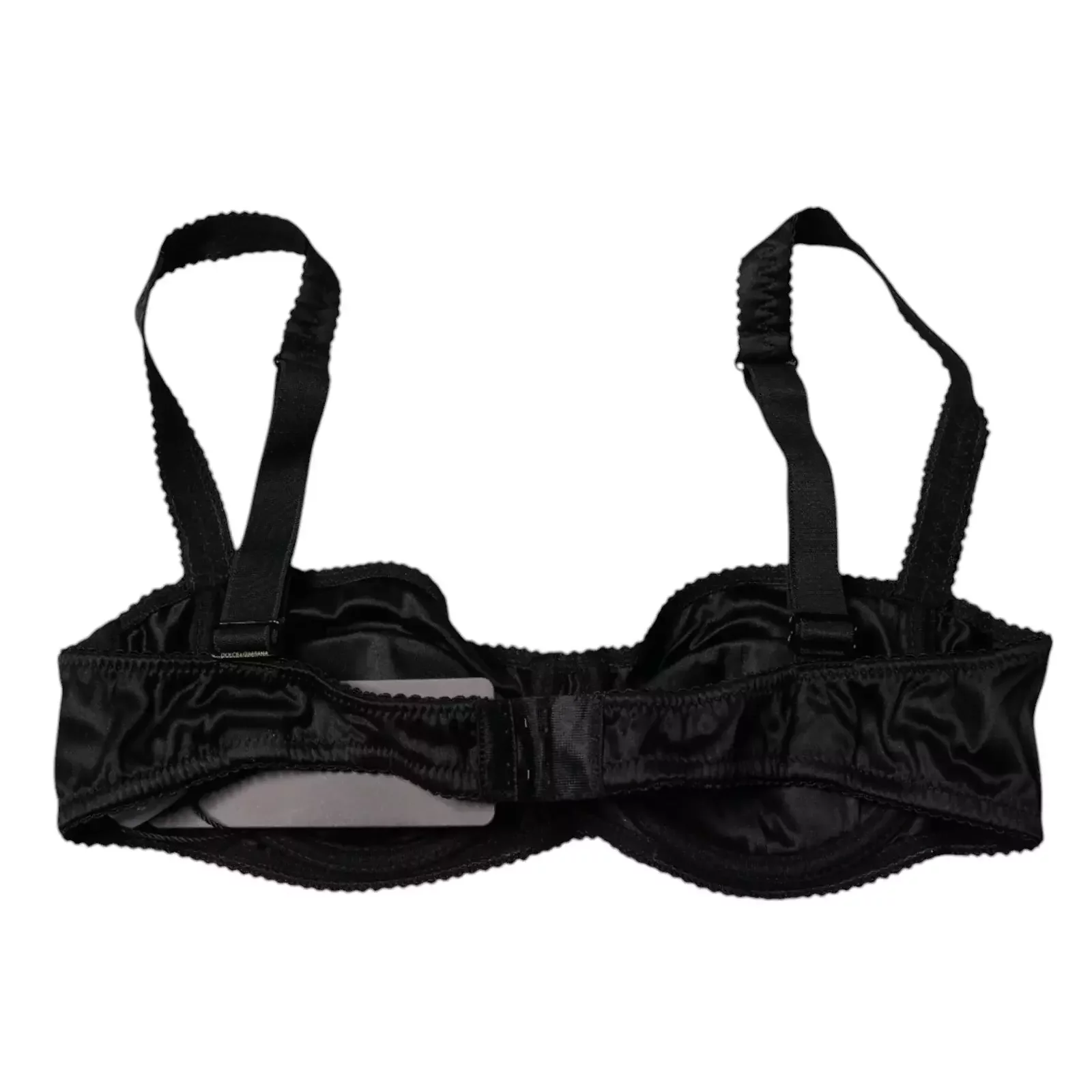 Silk Satin Underwire Bra - Black / IT2 | S