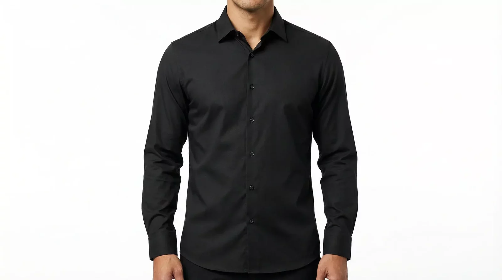 Classic LongSleeve Dress Shirt - Black / IT39 | S