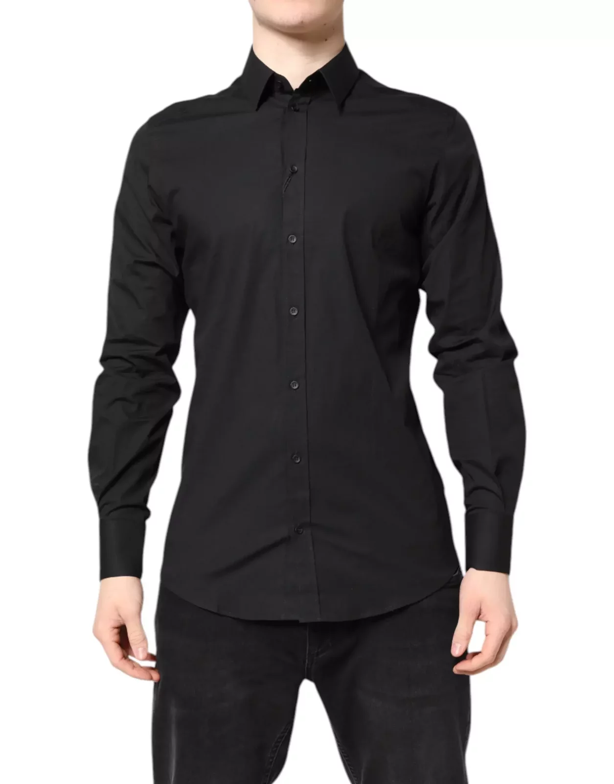 Classic LongSleeve Dress Shirt - Black / IT39 | S