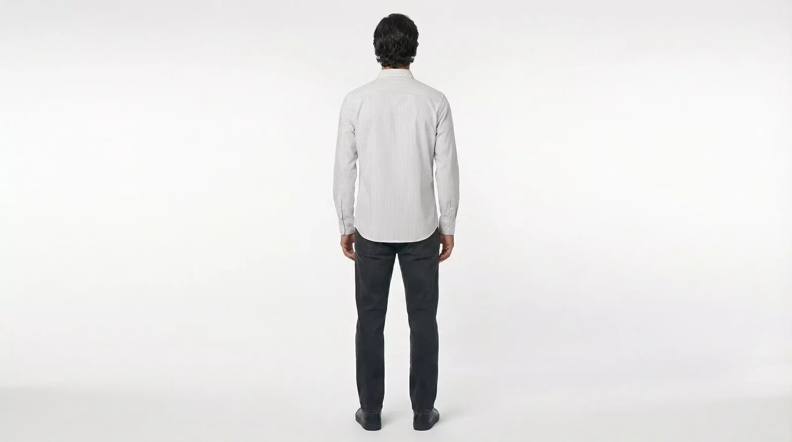 Striped Oxford Shirt - White / S