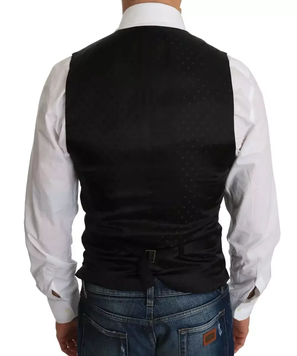 Black Wool Vest Classic Fit - Black / IT44 | XS