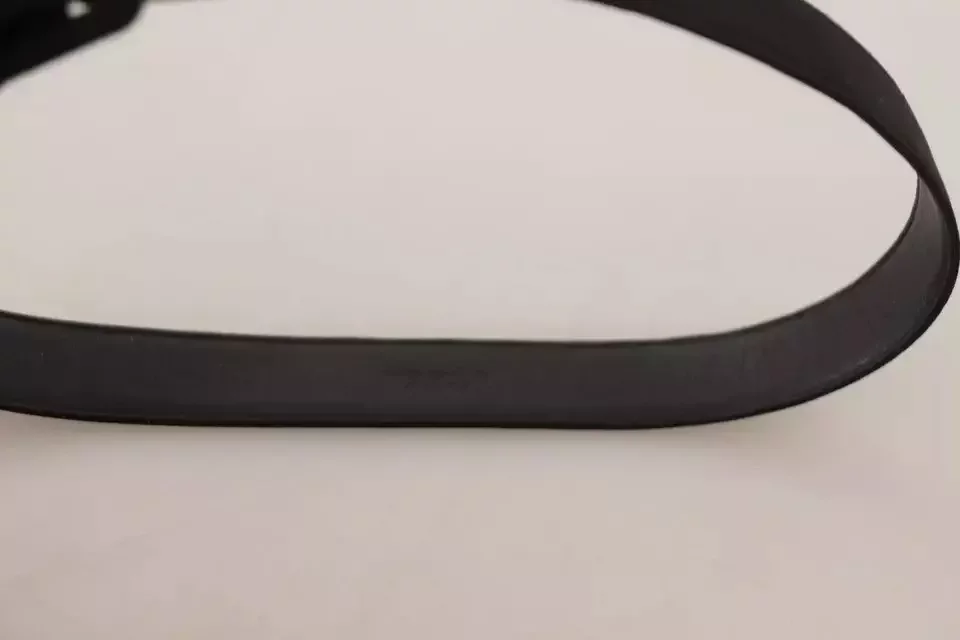 Suede Belt Square Buckle - Black / 65 cm / 26 Inches