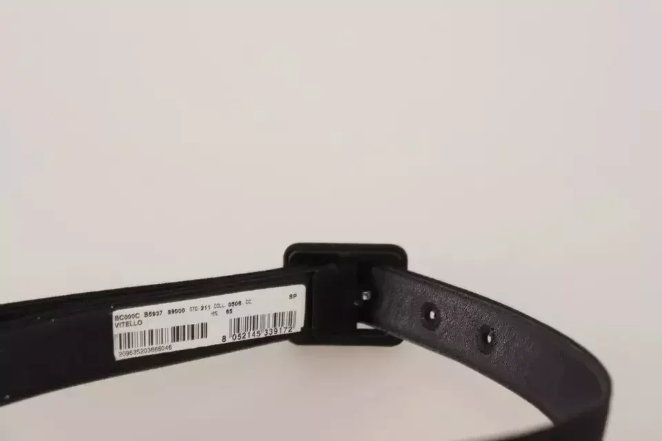 Suede Belt Square Buckle - Black / 65 cm / 26 Inches