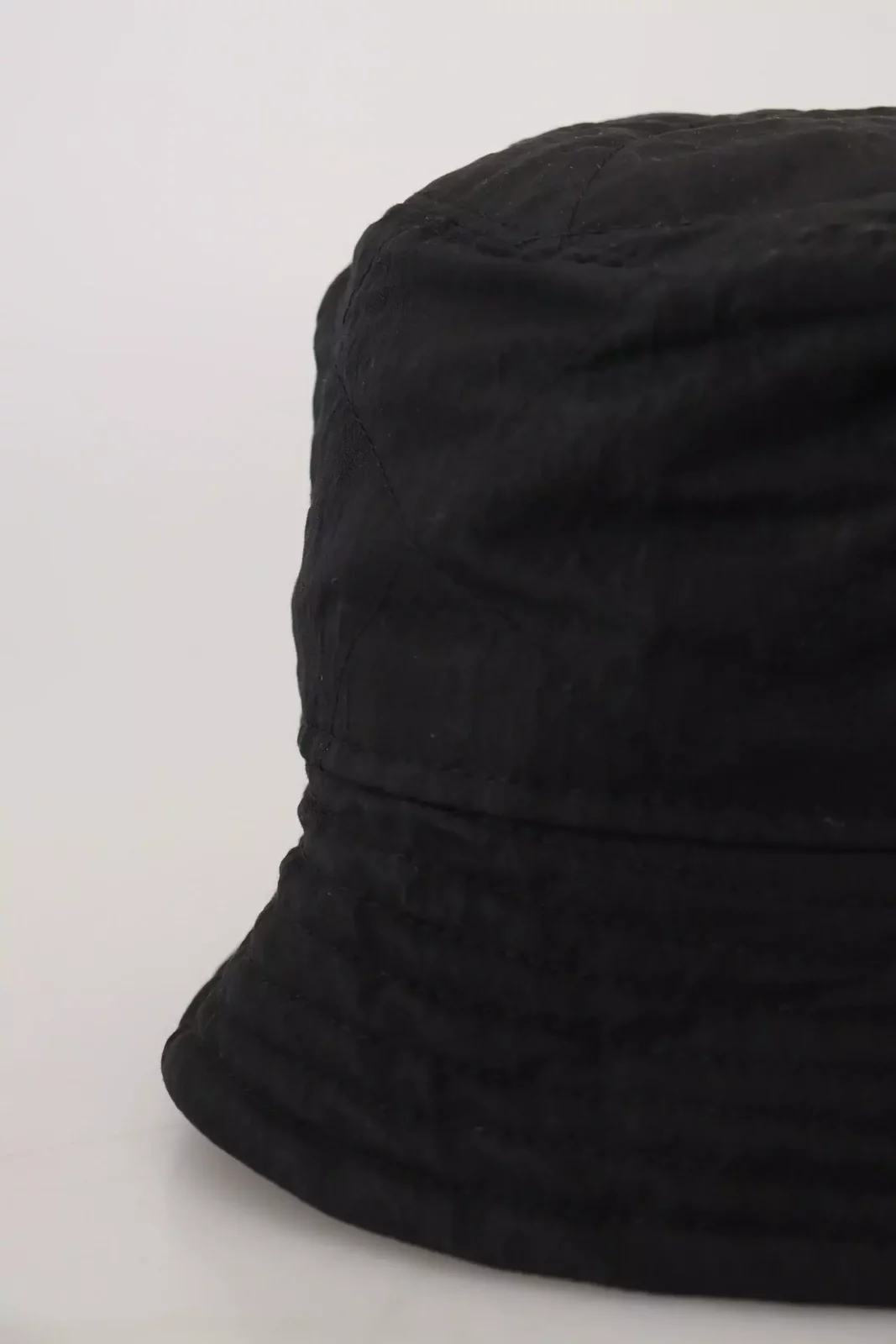 Quilted Bucket Hat - Black / 57 cm|S