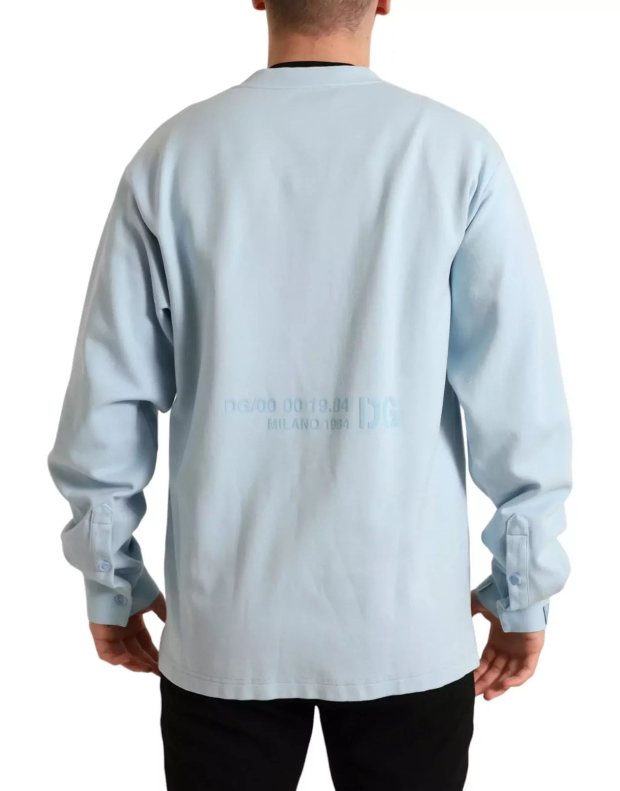 Long Sleeve Henley Shirt TSH84730 - Light Blue / IT48 | M