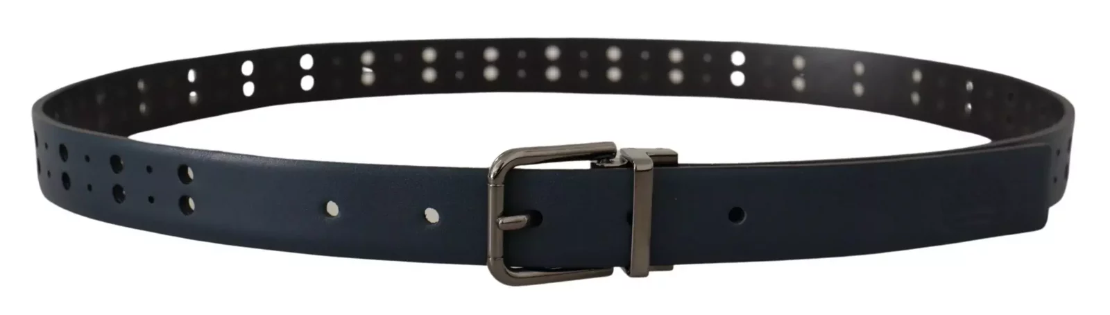 Perforated Leather Belt Blue - Blue / 90 cm / 36 Inches