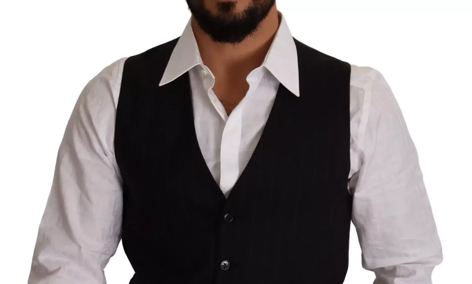 Classic Fit Pinstripe Vest - Blue / IT48 | M