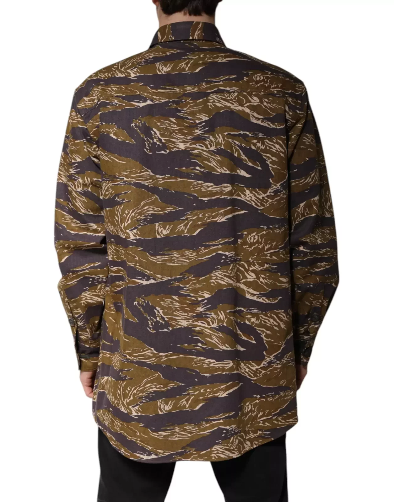 Camo LongSleeve Shirt with Cherry Detail - Brown / IT48 | M
