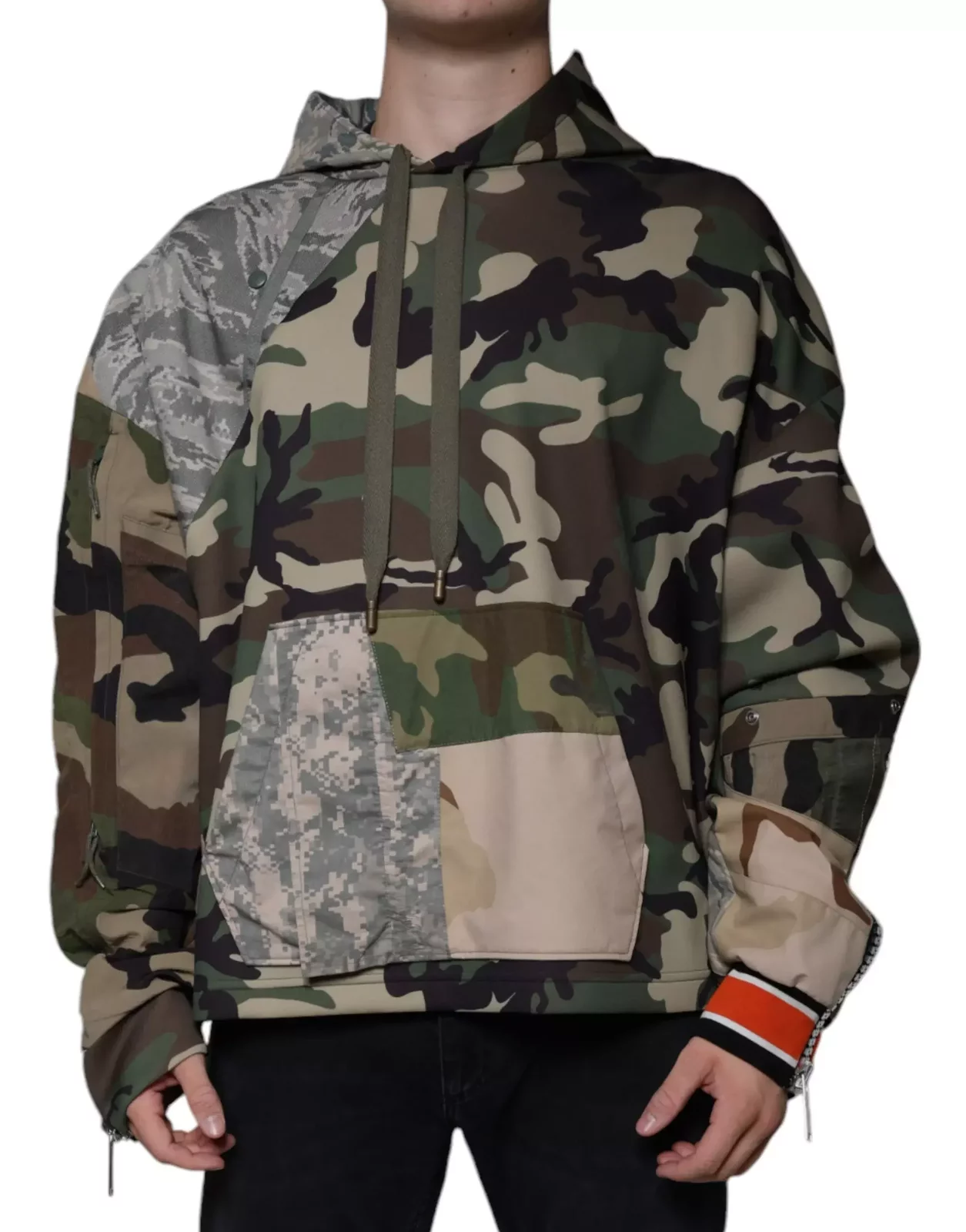 Camo Print Hoodie TSH87084 - Multicolor / IT54 | XL