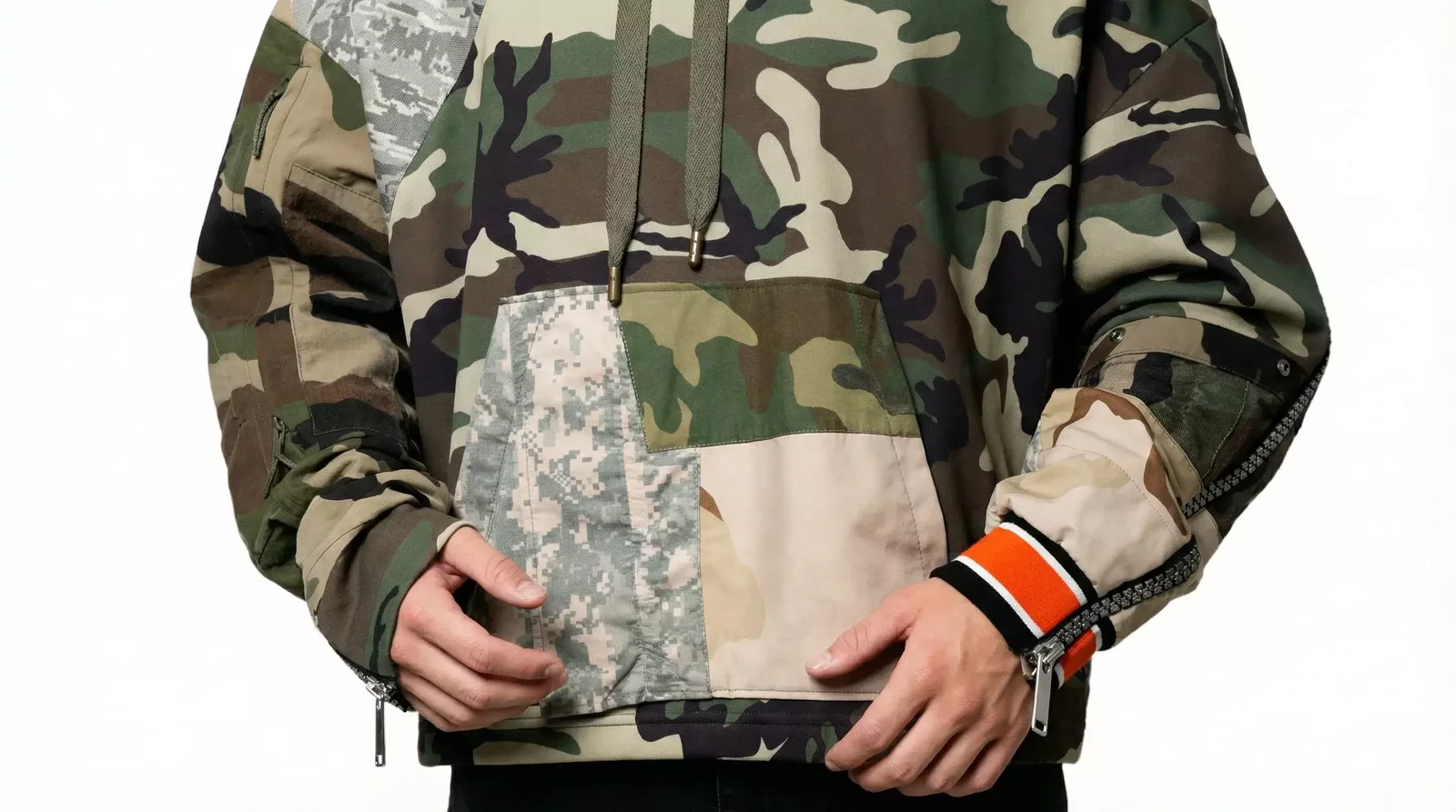 Camo Print Hoodie TSH87084 - Multicolor / IT54 | XL