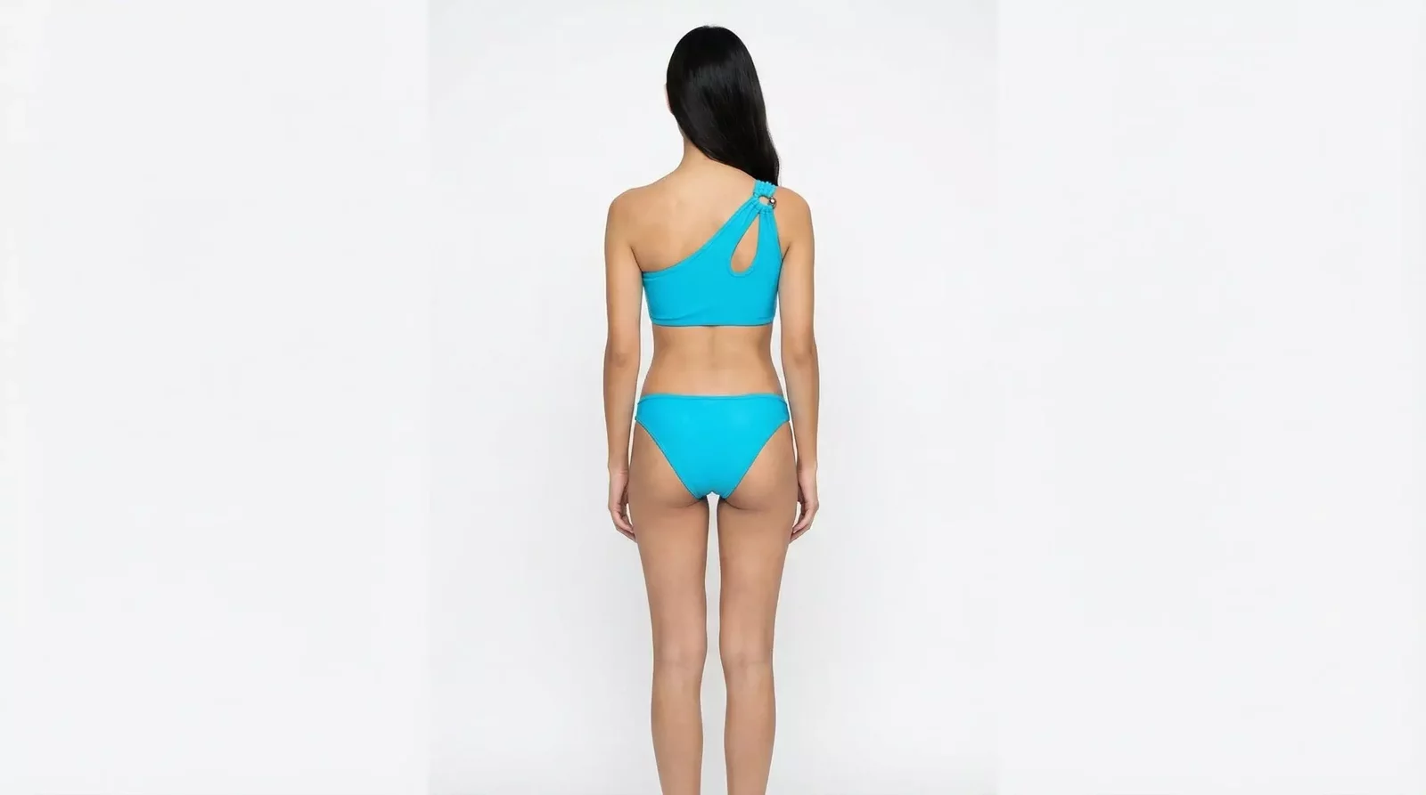 OneShoulder Bikini Set - Turquoise / S