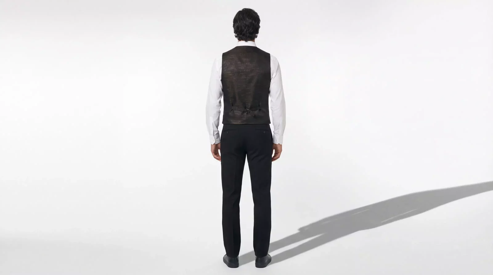 Black and Gold Vest Formal Style - Black / IT48 | M