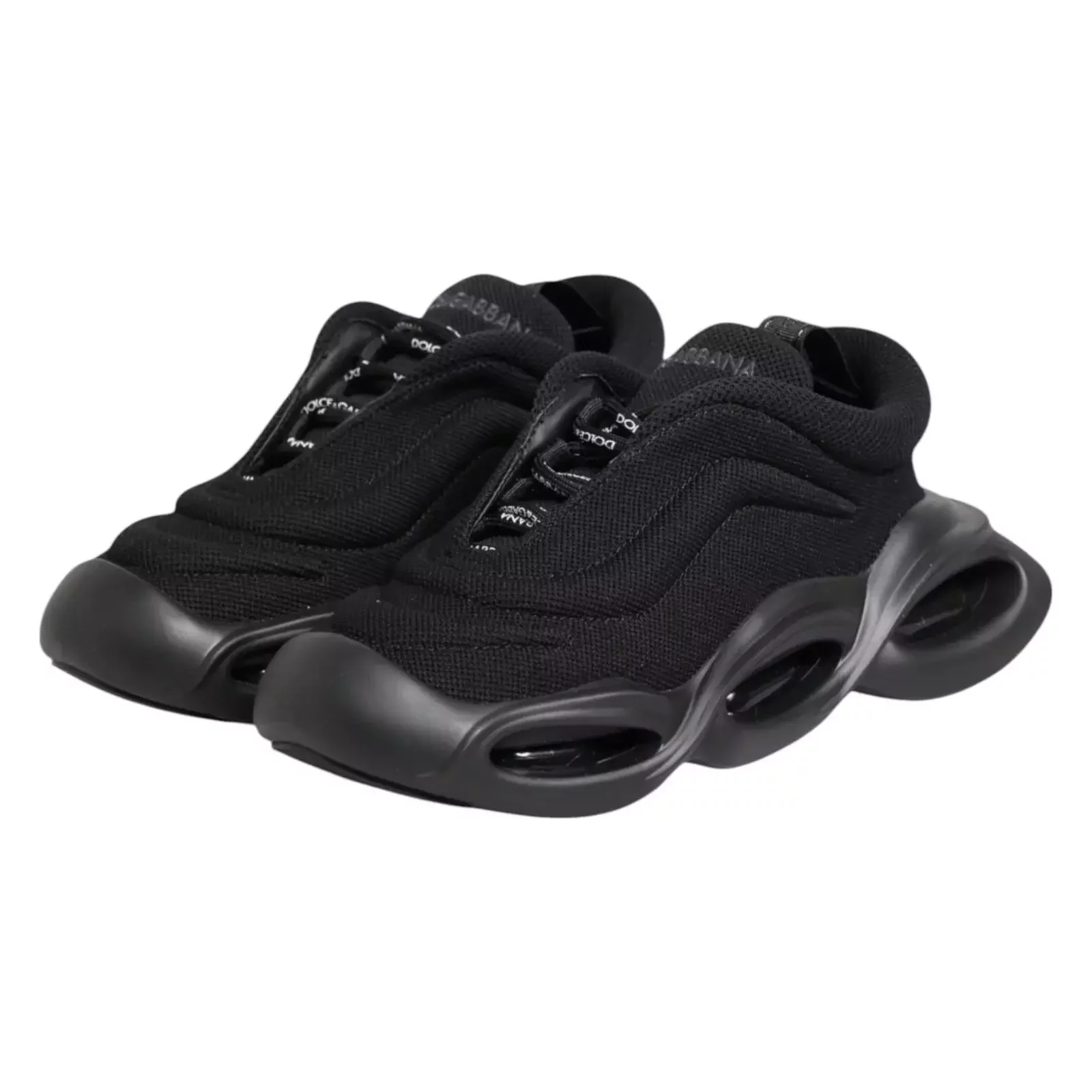Slip On Low Top Wave Sneakers - Black / EU41/US10.5