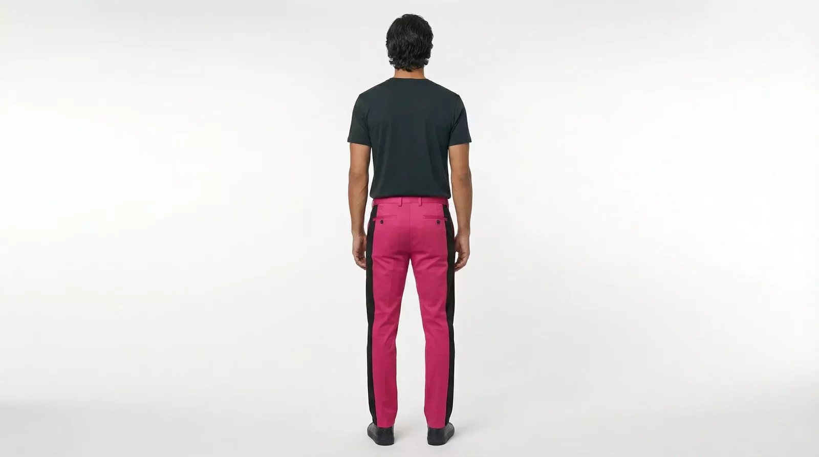 Side Stripe Detail Pants - Pink / IT48 | M