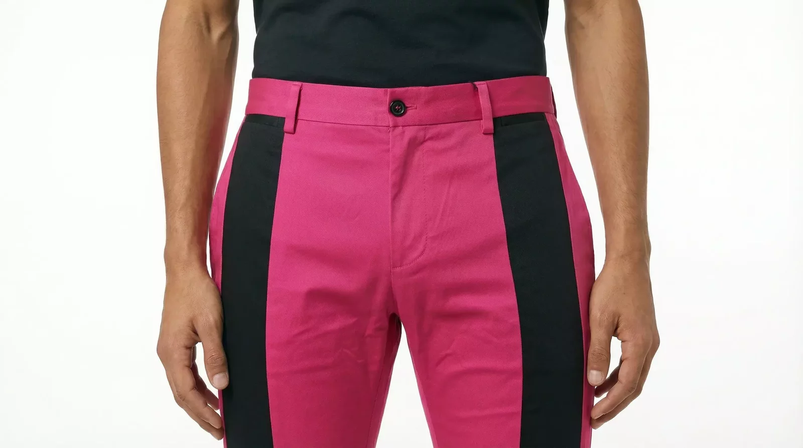Side Stripe Detail Pants - Pink / IT48 | M
