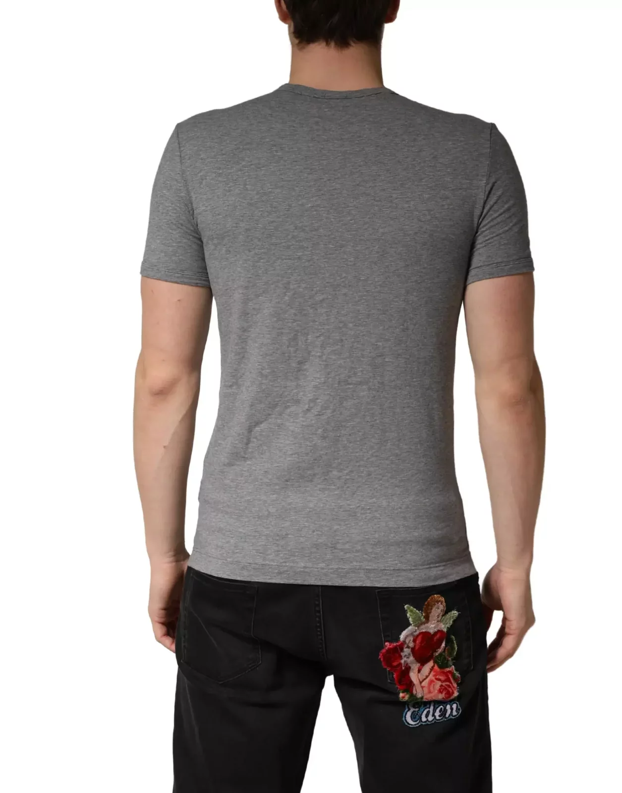 DG Logo Crew Neck Underwear T-shirt - Gray / IT3 | XS