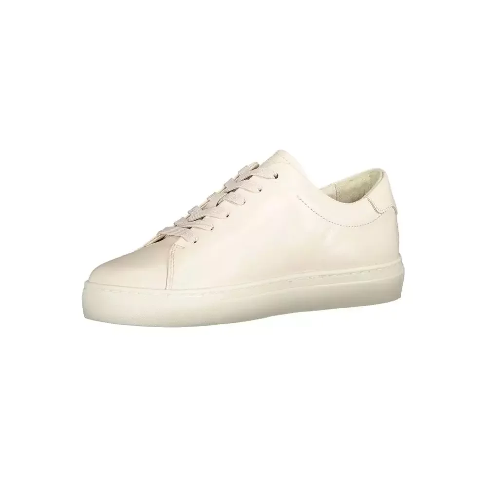 Leather LowTop Sneakers Casual Design - Beige / EU40/US10