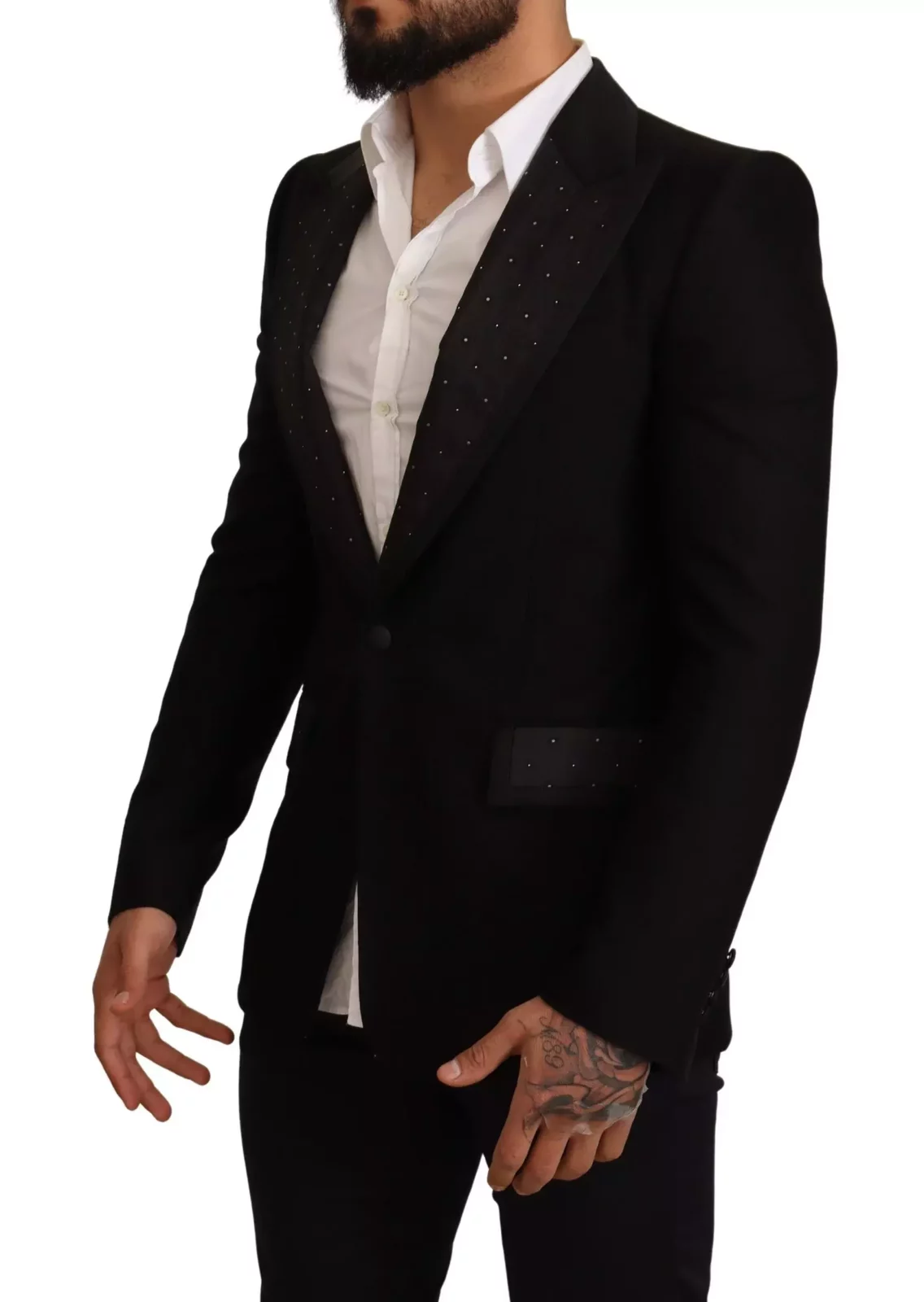 Tailored Notch Lapel Blazer - Black / IT48 | M