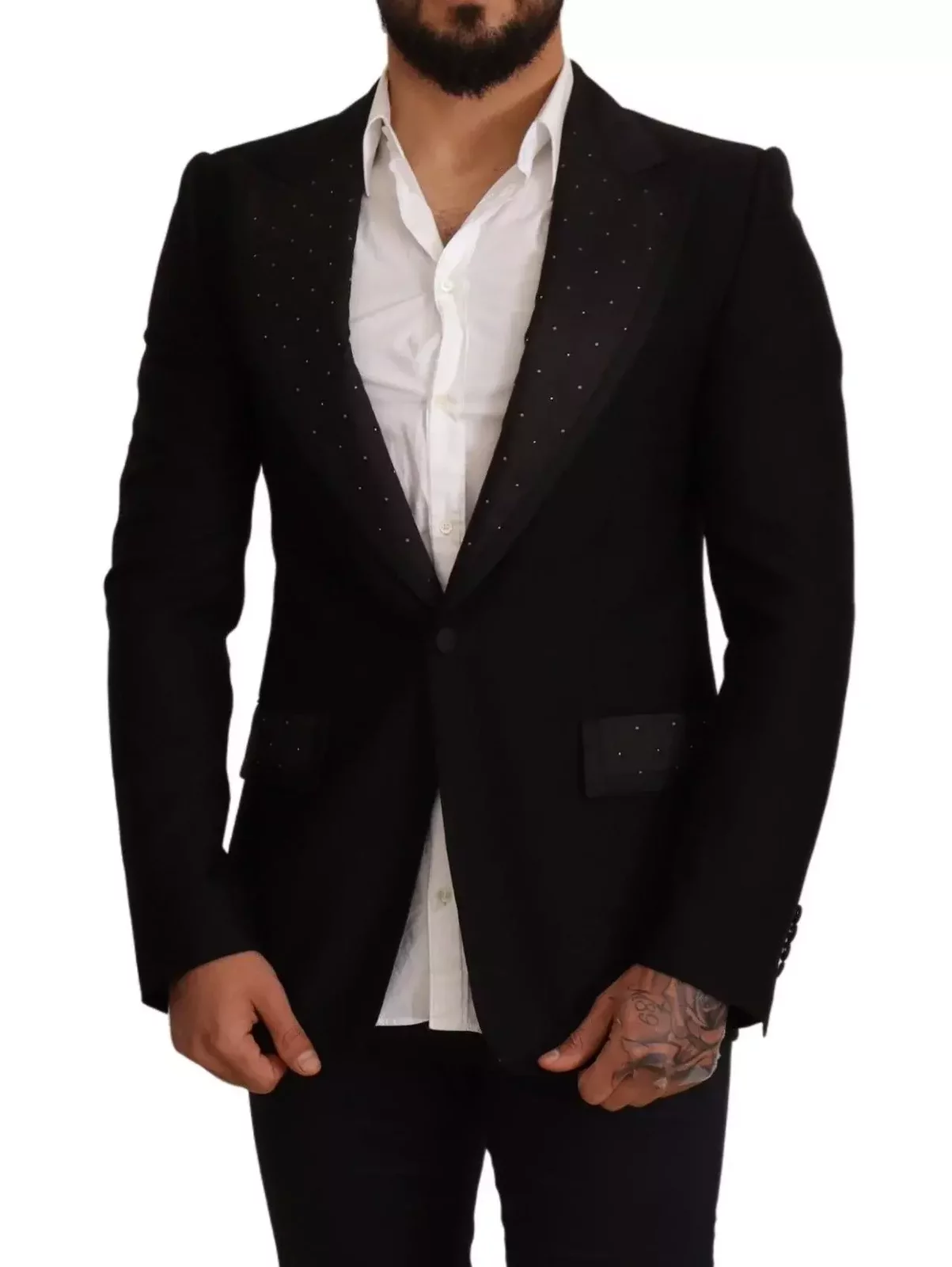 Tailored Notch Lapel Blazer - Black / IT48 | M