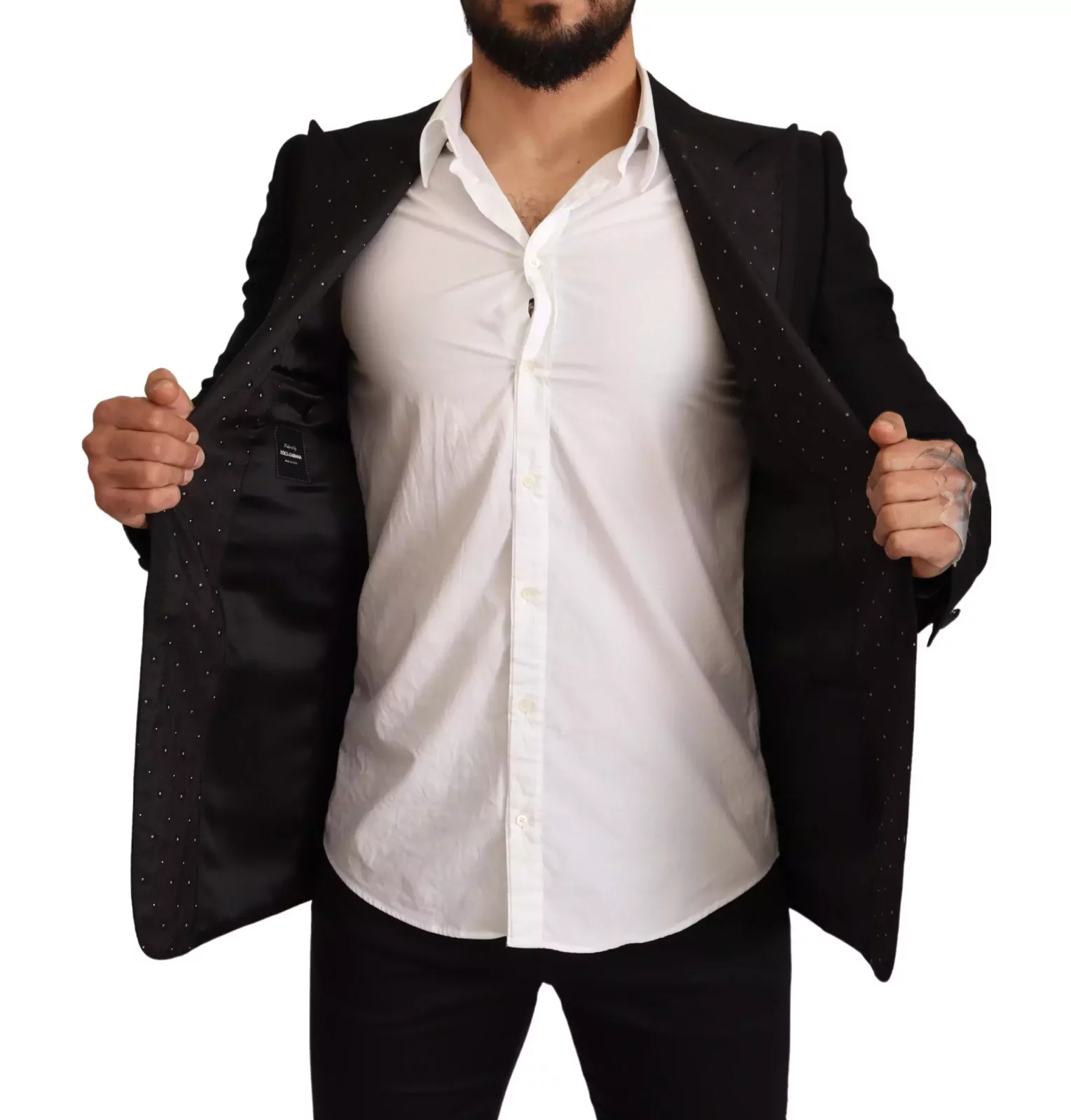 Tailored Notch Lapel Blazer - Black / IT48 | M