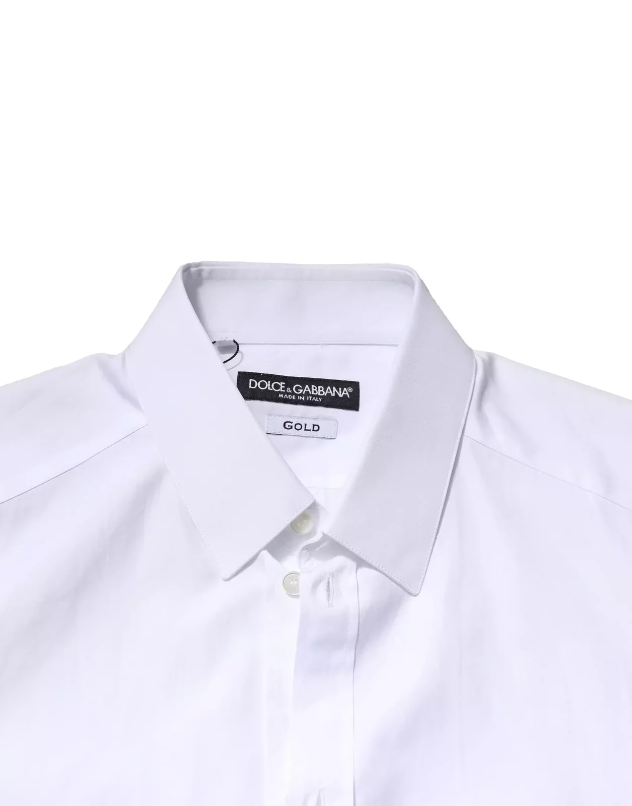 Slim Fit Cotton Dress Shirt - White / IT38 | XS