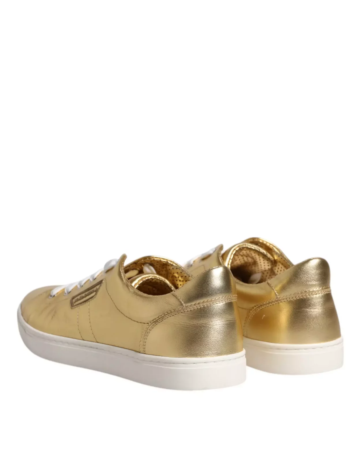 Leather LowTop Sneakers - Gold / EU41.5/US8.5