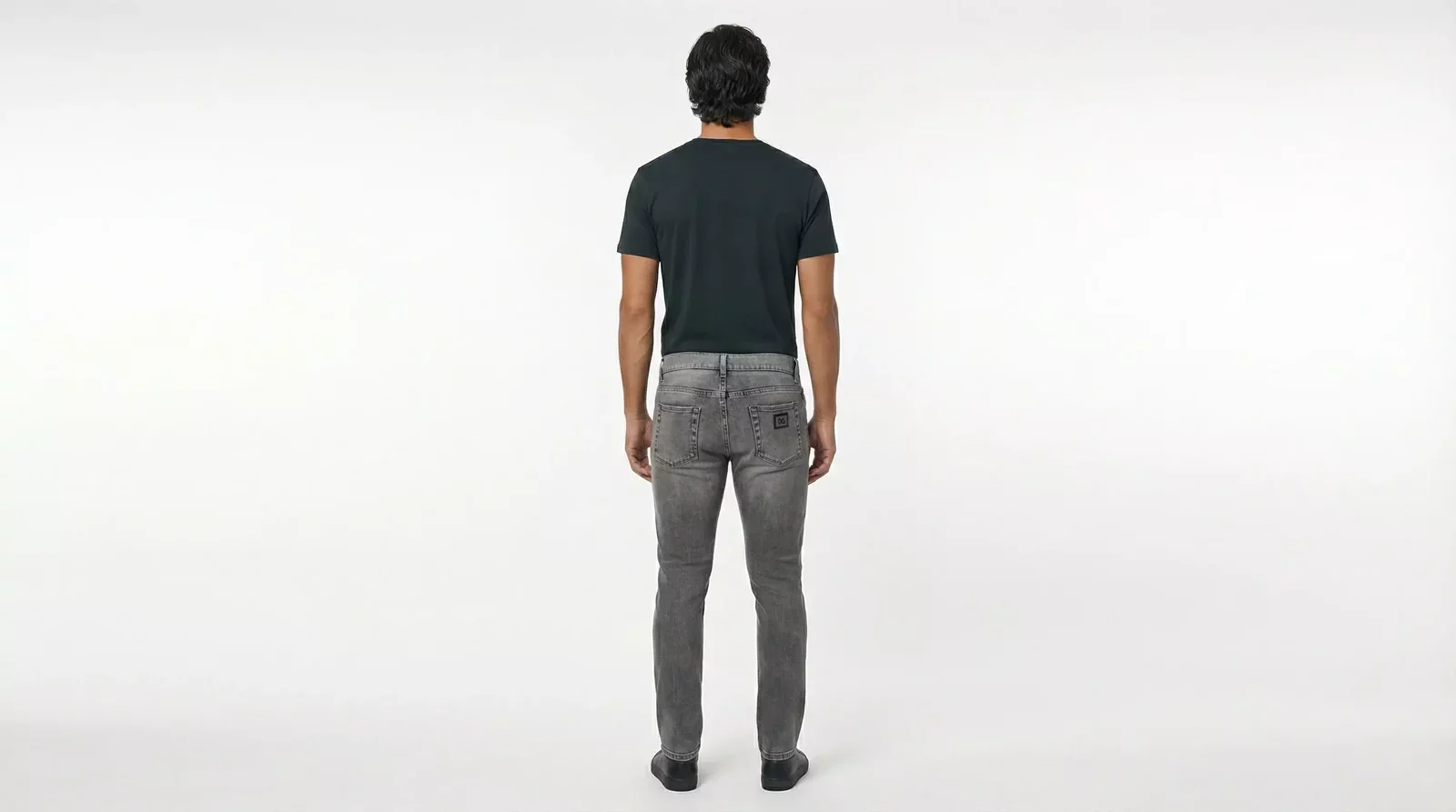 Slim Fit Distressed Jeans - Gray / IT44 | XS