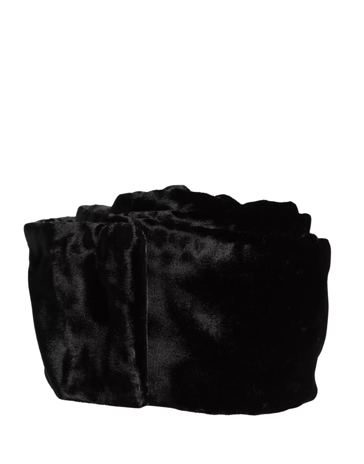 Viscose Satin Waist Cintura Belt - Black / IT40|S
