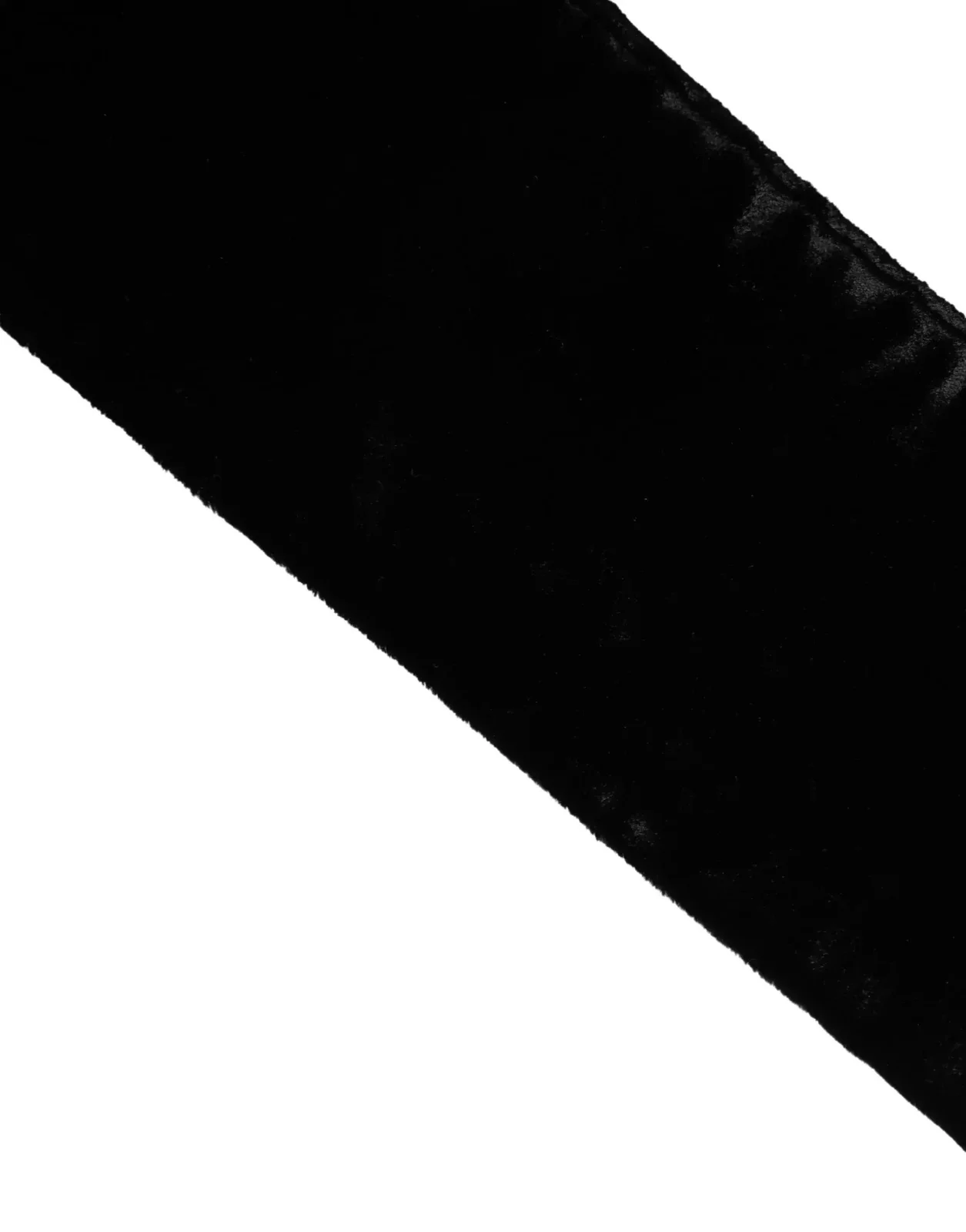 Viscose Satin Waist Cintura Belt - Black / IT40|S