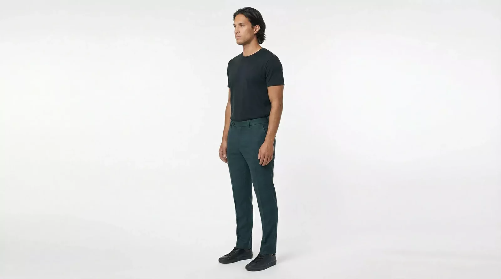 Tailored Trousers Slim Fit - Dark Green / IT48 | M