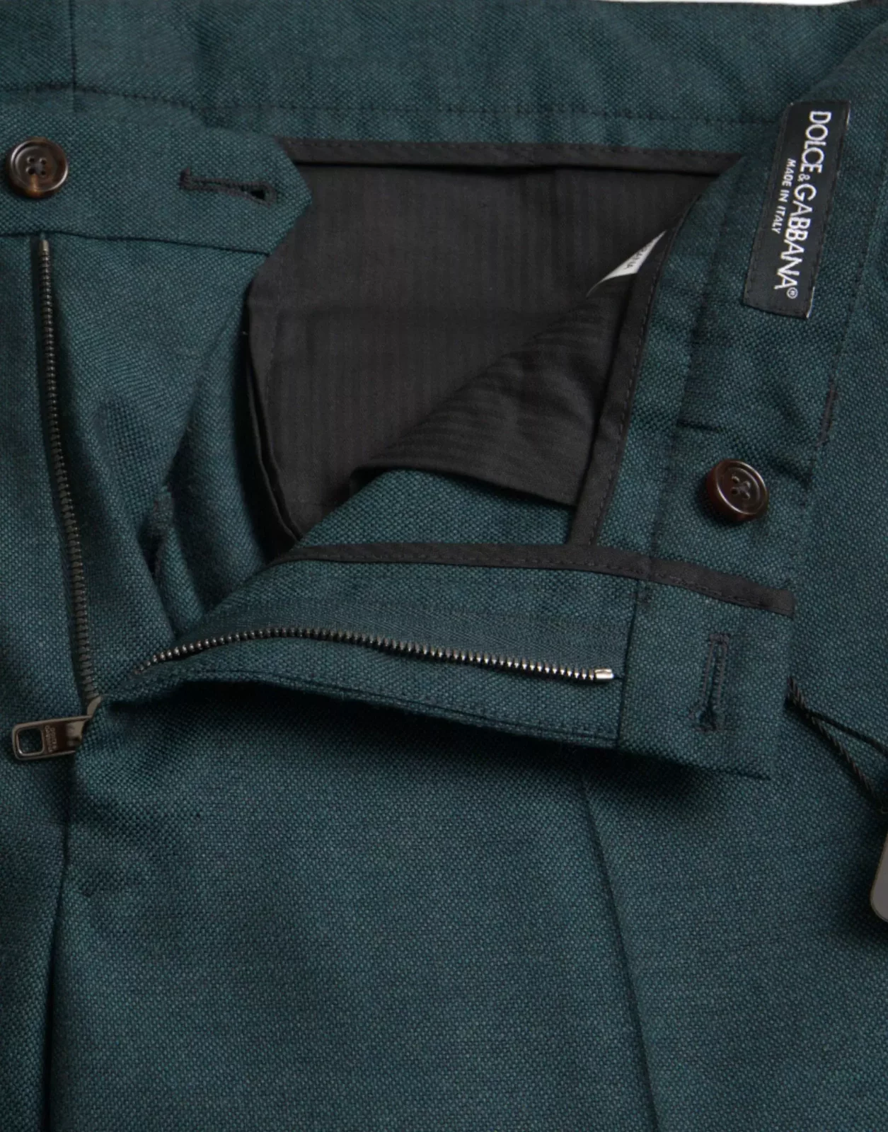 Tailored Trousers Slim Fit - Dark Green / IT48 | M