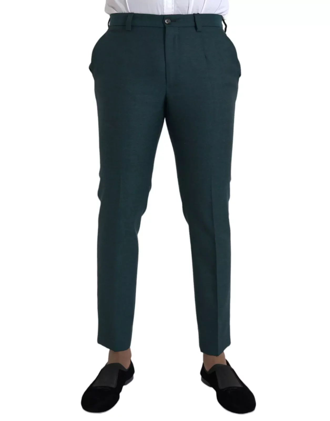 Tailored Trousers Slim Fit - Dark Green / IT48 | M
