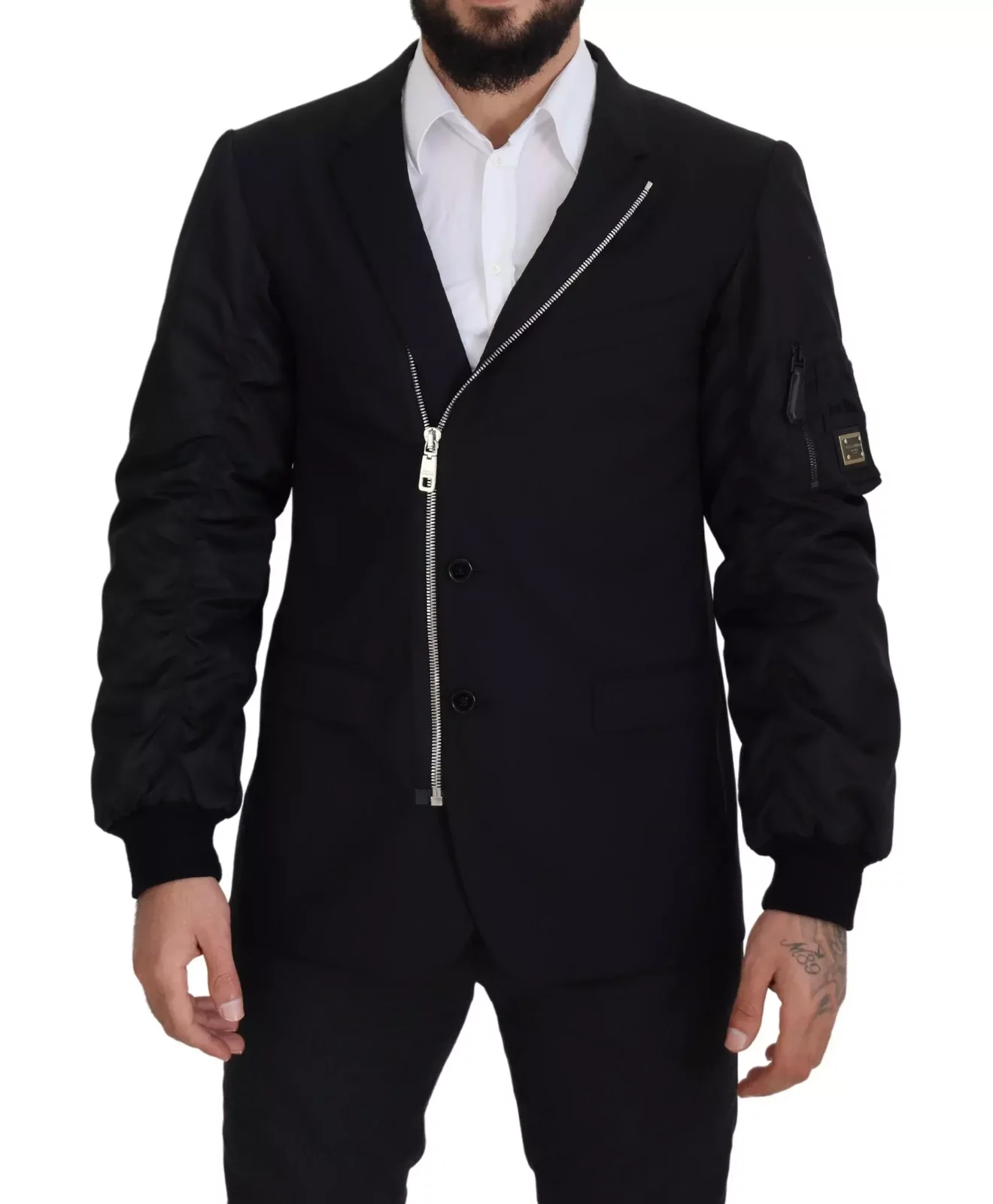 Asymmetrical ZipUp Blazer JKT3360 - Black / IT50 | L