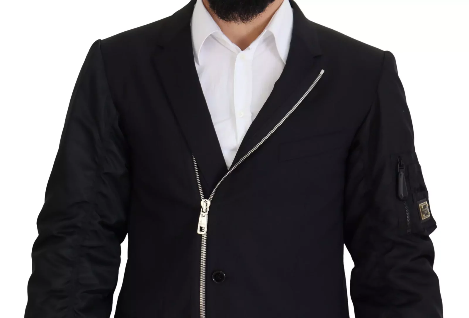 Asymmetrical ZipUp Blazer JKT3360 - Black / IT50 | L