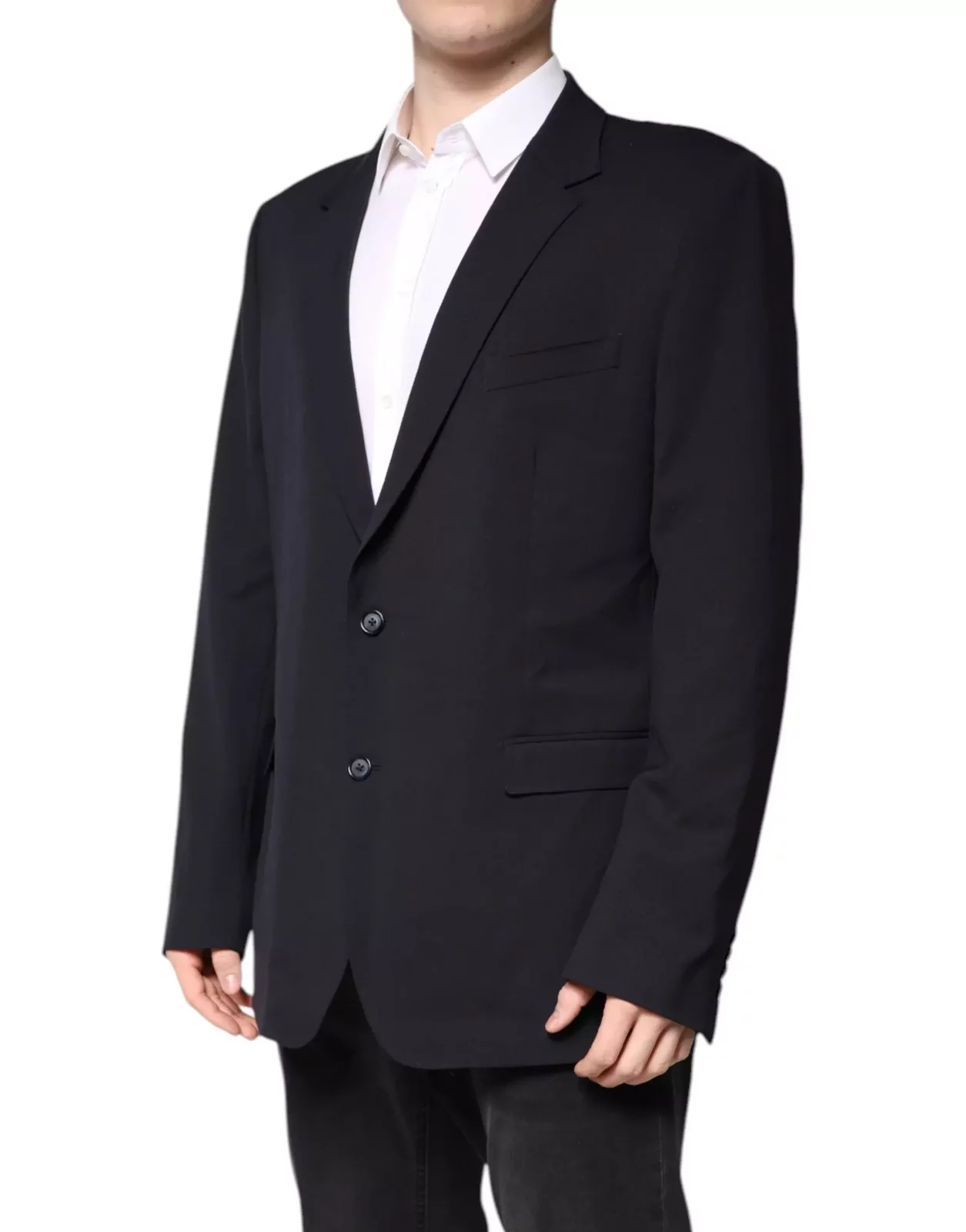 Tailored Notch Lapel Blazer - Blue / IT56 | XXL