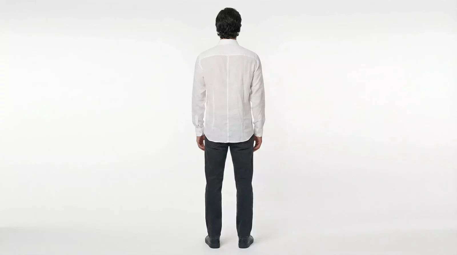 White Linen Shirt Classic Fit - White / IT40 | M
