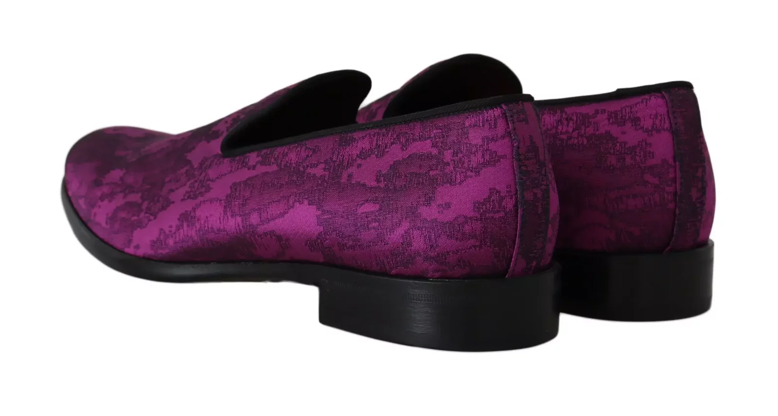 Silk Pattern Loafers - Purple / EU39/US6