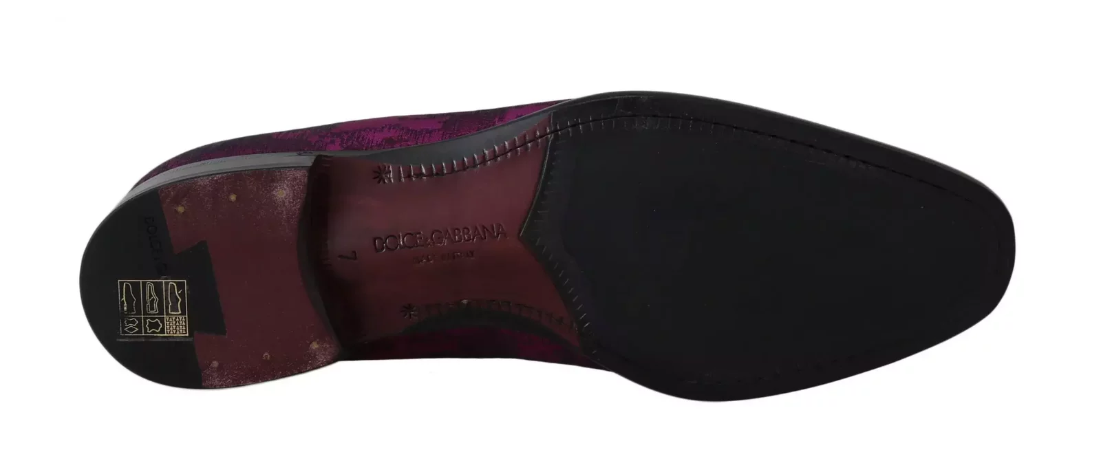 Silk Pattern Loafers - Purple / EU39/US6